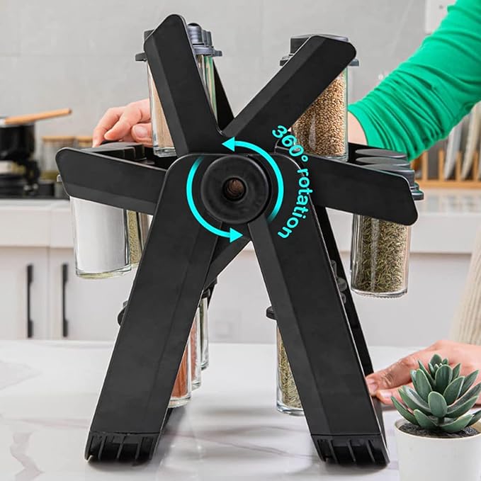 حاملة التوابل مع القارورات العصرية